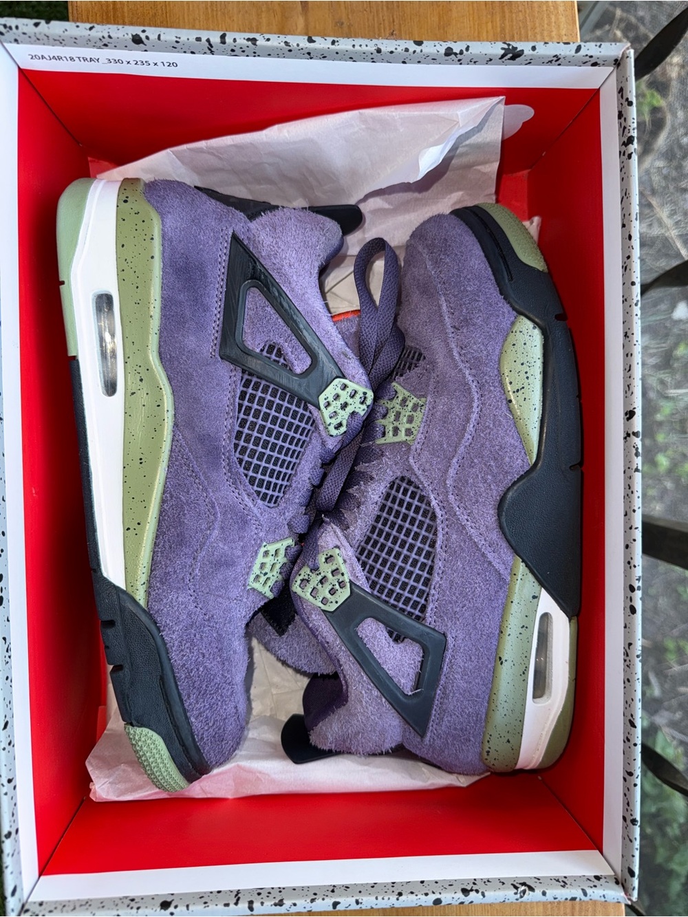 Jordan Air Jordan 4 Retro Canyon Purple AQ9129-500 2022 Mid-Top Sneaker
